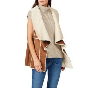 Cupcakes & cashmere faux fur vest